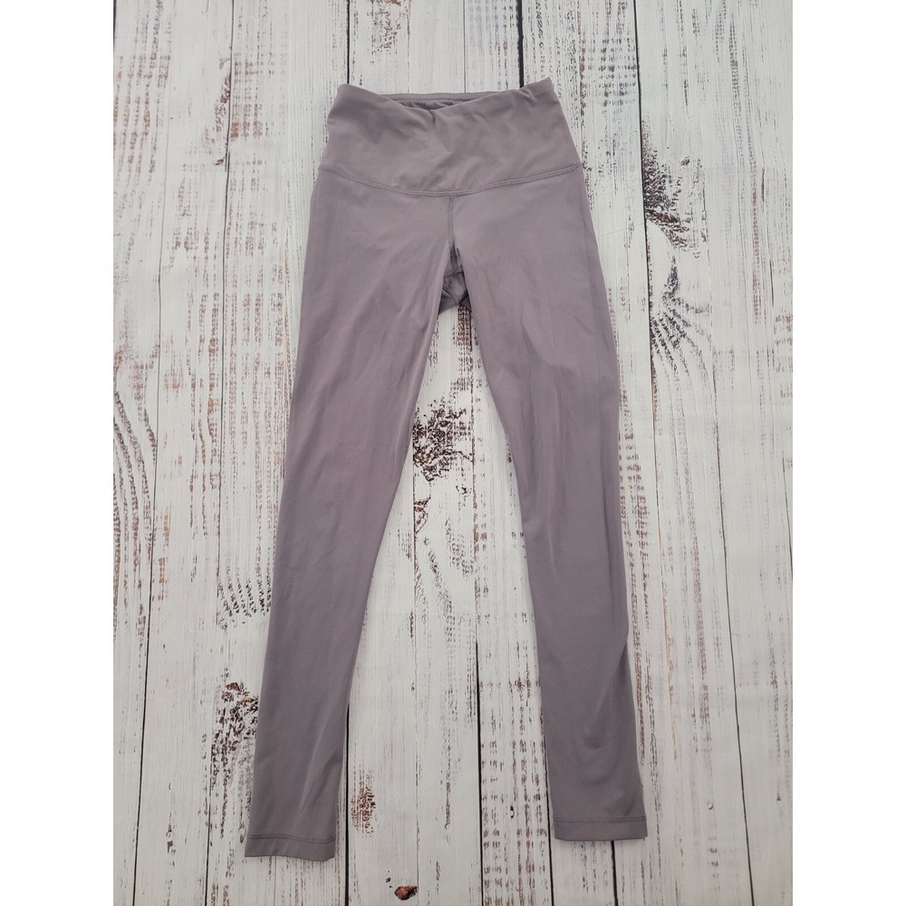 Yogalicious Soft Gray Purple Ankle Leggings Women's XS